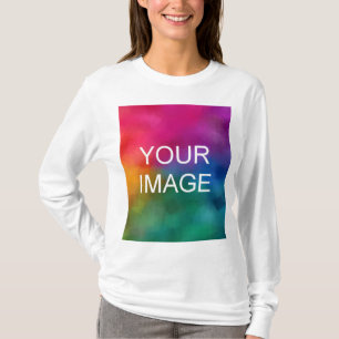 Camiseta Plantilla moderna elegante personalizada manga lar