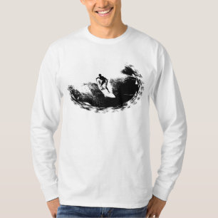 Camiseta Plantilla moderna elegante surfista trendy Pop Art