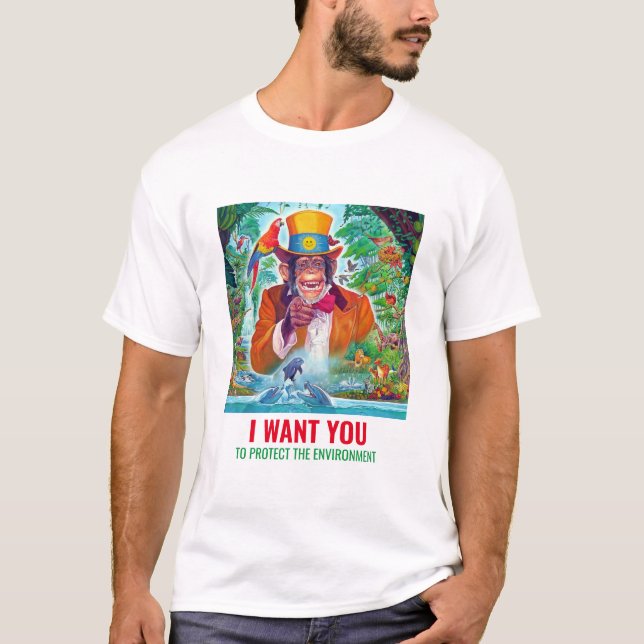 Camiseta Plantilla moderna que quiero que pintes hombres (Anverso)