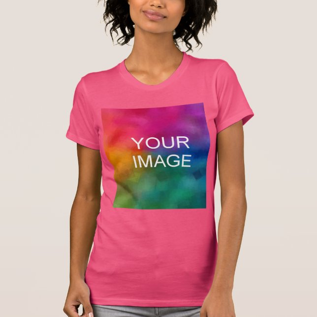 Camiseta Plantilla moderna y elegante de moda de Fuchsia (Anverso)