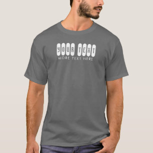 Camiseta Plantilla moderna y elegante, tu texto aquí de los