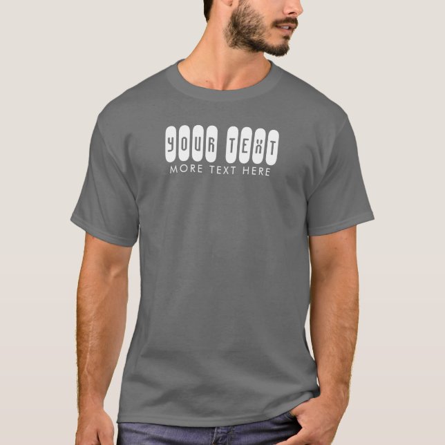Camiseta Plantilla moderna y elegante, tu texto aquí de los (Anverso)