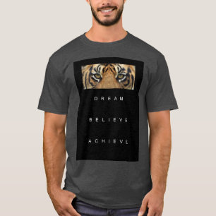 Camiseta Plantilla motivacional de sueño moderno elegante