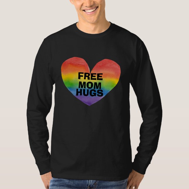 Camiseta Plantilla personalizada de abrazos de mamá libre (Anverso)