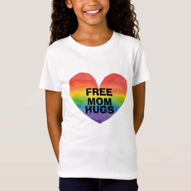 Camiseta Plantilla personalizada de abrazos de mamá libre (Anverso)