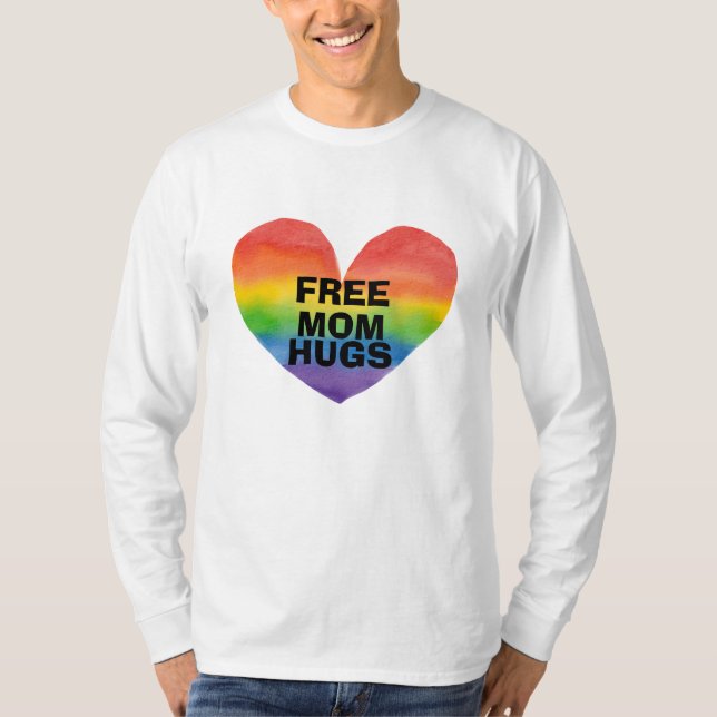 Camiseta Plantilla personalizada de abrazos de mamá libre (Anverso)