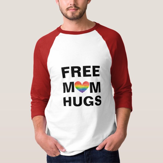 Camiseta Plantilla personalizada de abrazos de mamá libre (Anverso)