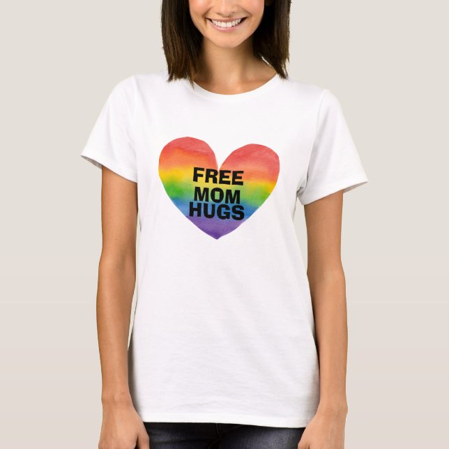 Camiseta Plantilla personalizada de abrazos de mamá libre (Anverso)