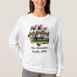 Camiseta Plantilla personalizada de fotografía de familia v