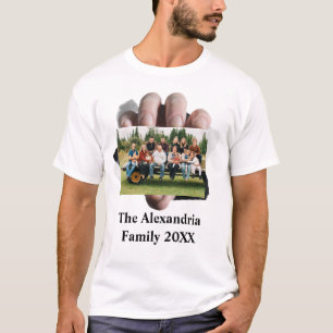 Camiseta Plantilla personalizada de fotografía de familia v