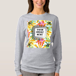 Camiseta Plantilla Personalizada de la Manga Larga Básica d