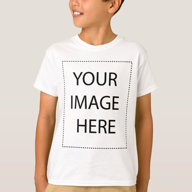 Camiseta Plantilla vertical de sudadera para niños (Anverso)