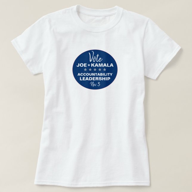 Camiseta Plantilla Vote Joe Biden Kamala Harris 2020 (Diseño del anverso)