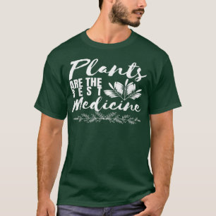Camiseta Plants Are Best Medicine Cute Vegan Vegetarian Foo