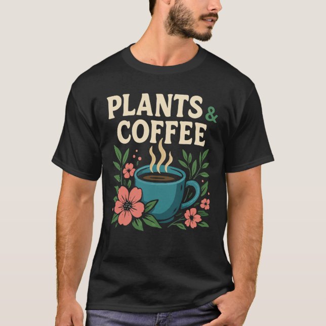 Camiseta Plants & Coffee Cozy Botanical (Anverso)