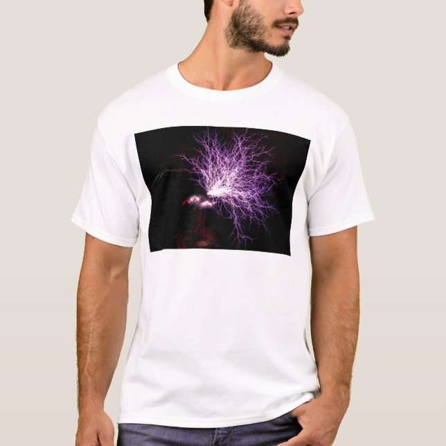 Camiseta Plasma de la bobina de Tesla (Anverso)