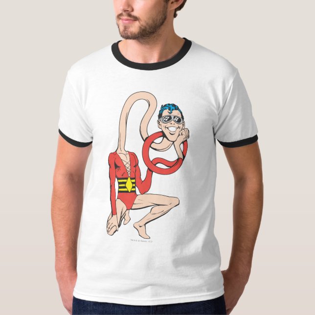 Camiseta Plástico Hombre Par de cuello de goma (Anverso)