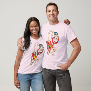 Camiseta Plástico Hombre Par de cuello de goma