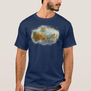 Camiseta Plata Azul Xiphophorus maculatus