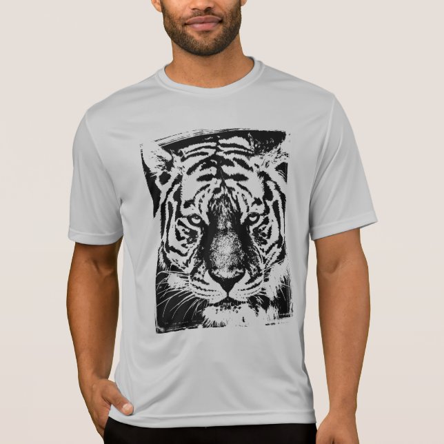 Camiseta Plata de competidor Tiger Mens Activewear Sport-Te (Anverso)