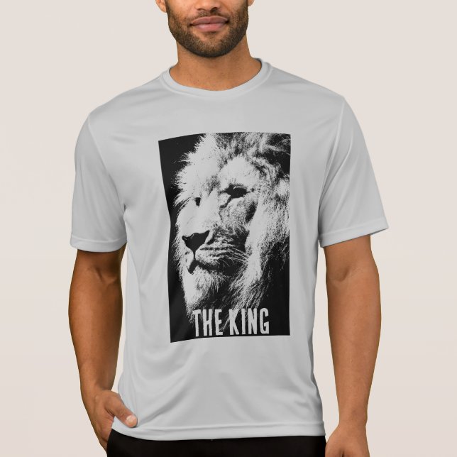 Camiseta Plata de león de la competencia deportiva de moda  (Anverso)