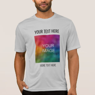 Camiseta Plata del competidor de Tek-Sport de Mens Activewe