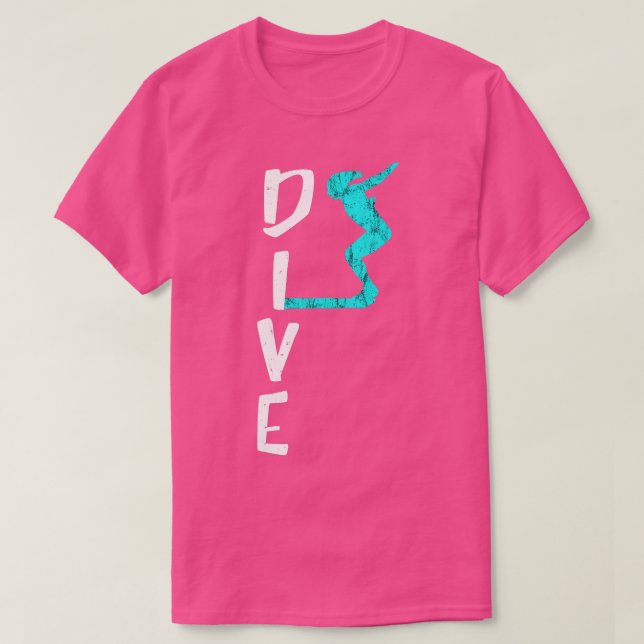 Camiseta Plataforma de buceo Junta de buceo Springboard Gif (Diseño del anverso)