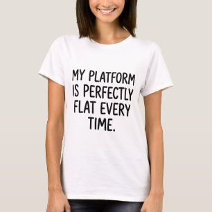 Camiseta Plataforma de Mentira Blanca de Voleibol es Plana