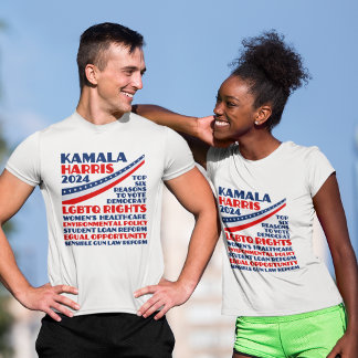 Camiseta Plataforma Demócrata Electoral Kamala Harris 2024