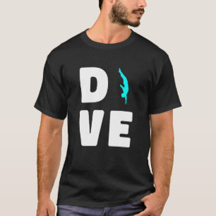 Camiseta Plataforma divertida Diver Springboard Buceo