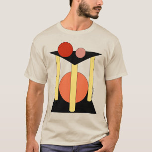 Camiseta Plataformas abstractas, pilares y círculos