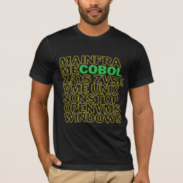 Camiseta Plataformas del sistema operativo del lenguaje COB