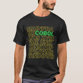 Camiseta Plataformas del sistema operativo del lenguaje COB