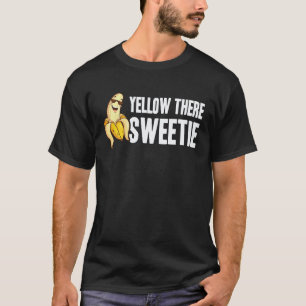Camiseta Plátano Amarillo Allí Cariño Genial Minimalista