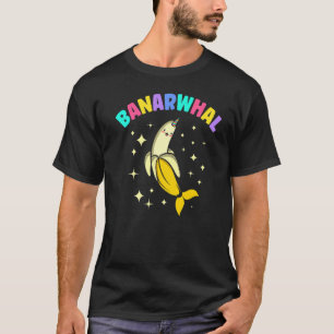 Camiseta Plátano Banarwhal Narval Unicornio Pez Niños Chico