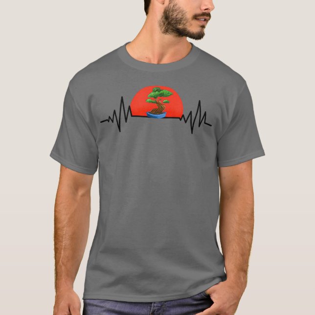 Camiseta Plátano bonsai bonsai árbol heartbeat bonsai (Anverso)