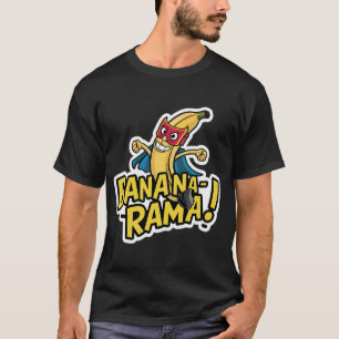 Camiseta plátano con máscara de superhéroe