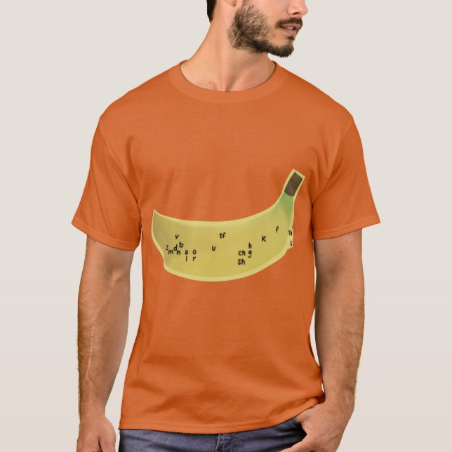 Camiseta Plátano de discurso tamaño grande (Anverso)