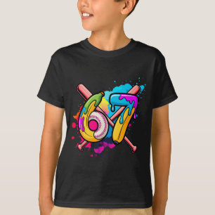 Camiseta Plátano Divertido Béisbol 67 Helado Goteo Meme 