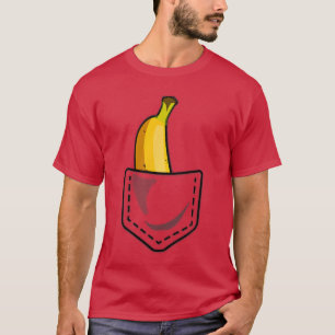 Camiseta Plátano Divertido Bolsillo Fresco Verano Genial Re