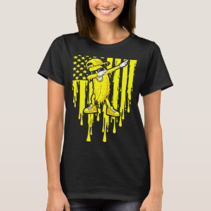 Camiseta Plátano divertido dab bandera goteo niños jóvenes