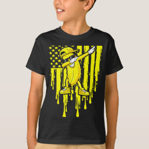 Camiseta Plátano divertido dab bandera goteo niños jóvenes