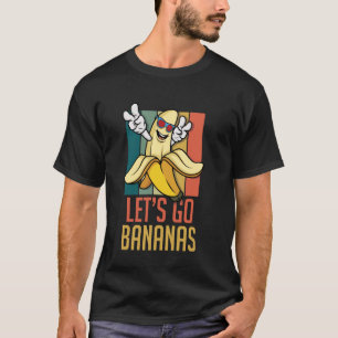 Camiseta Plátano divertido retro Meme Vamos a ir plátano pa