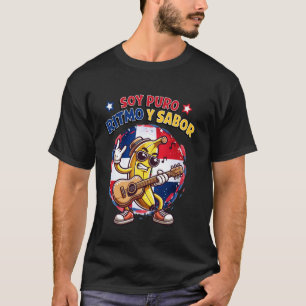 Camiseta Plátano dominicano tocando la guitarra Soy Puro Ri