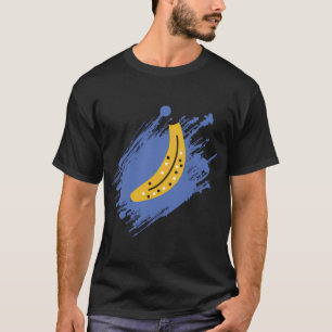 Camiseta Plátano (fondo azul), Patrón, Múltiples plátanos
