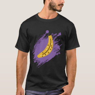 Camiseta Plátano (Fondo Morado), Patrón, Múltiples Plátanos