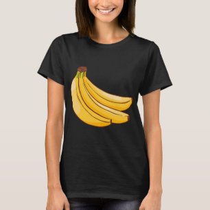 Camiseta Plátano Fruta Alimento Vegetario Vegetario