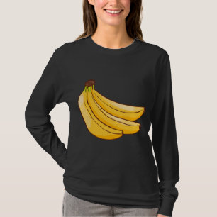 Camiseta Plátano Fruta Alimento Vegetario Vegetario