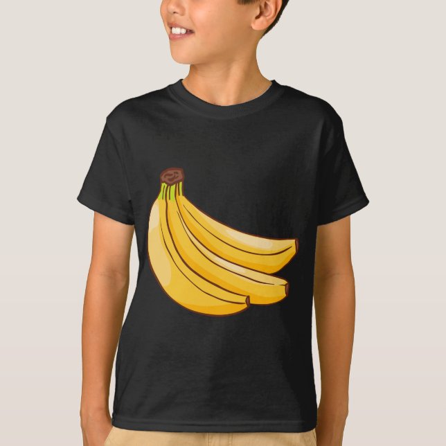 Camiseta Plátano Fruta Alimento Vegetario Vegetario (Anverso)