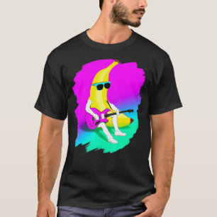 Camiseta Plátano genial tocando música de guitarra guitarri